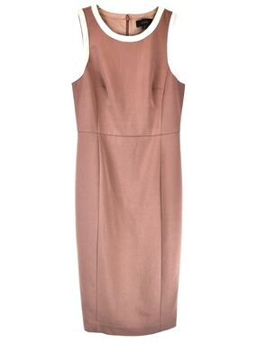 J Crew Tall Sheath Dress in Four-Season Stretch in Clay / Earthy Mauve Pink 6T